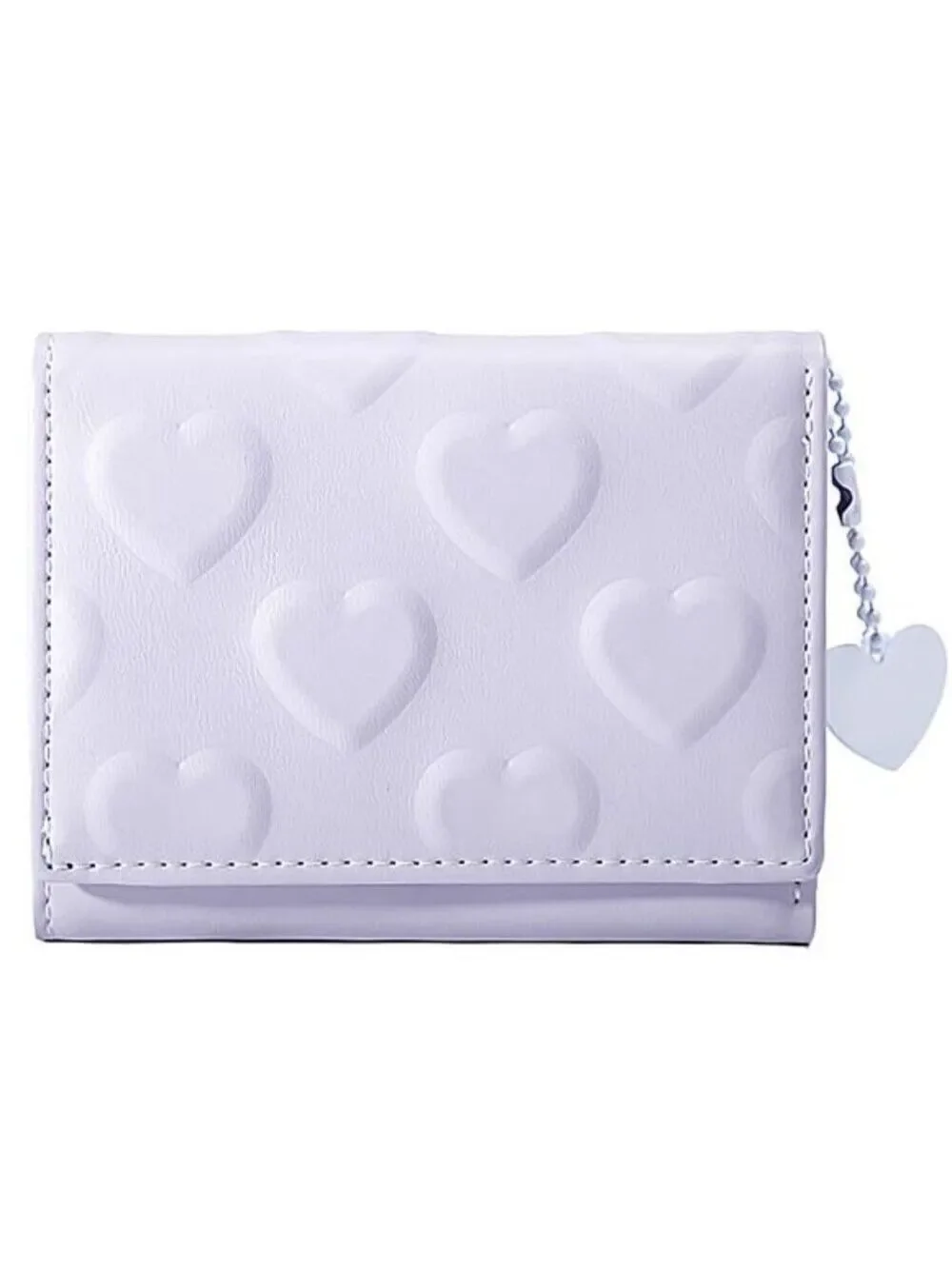 Womens Wallet Small Trifold Slim Leather Cute Wallet Cash Pocket with Heart